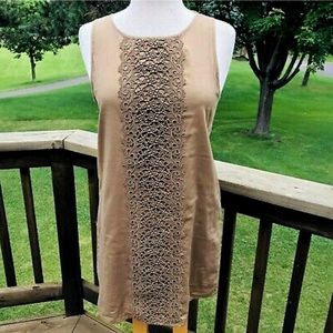 Tan J Crew Shift Dress